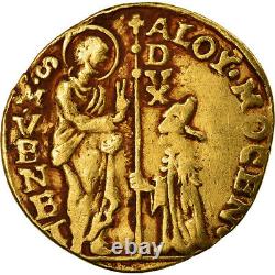 #488333 Coin, Italy, VENICE, Alvise Mocenigo IV, Zecchino, EF, Gold