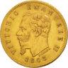 #49863 Italy, Vittorio Emanuele II, 5 Lire, 1863, Torino, Gold, KM17