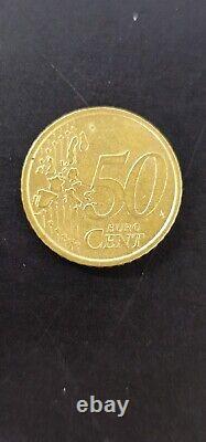 50 Cent Euro Coin 2002 Italy Three Coins Plus One 20 Cent