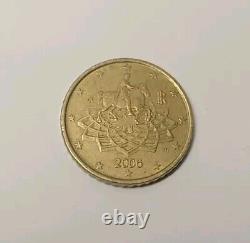 50 Cent Euro Coin Italy 2006 Rare Collectors Coin