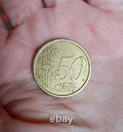 50 Euro Cent Coin 2002 Italy Rare