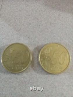 50 Euro Cent Coin 2002 Italy Rare Coin