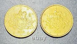 50 Euro Cent Coin 2002 Italy Rare Coin