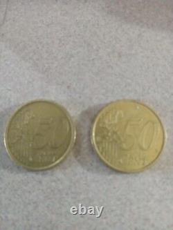 50 Euro Cent Coin 2002 Italy Rare Coin