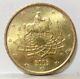 50 Euro Cent Italy 2003 Gold Decentered Mintage Excellent Condition Rare Coin