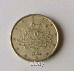 50 euro cent 2002 italy