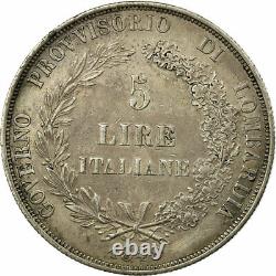 #54258 Coin, ITALIAN STATES, LOMBARDY-VENETIA, 5 Lire, 1848, Milan, AU, Sil, v