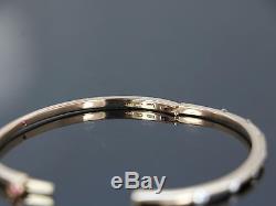 $6,500 Roberto Coin Classica Parisienne 18K Rose Gold Diamond Bangle Bracelet