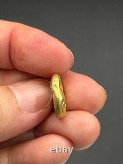 (6.75g)Authentic Greek Athena and Owl 19k Solid gold Coin Very Rare! #P93