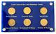 6 Gold Coins of the Latin Monetary Union (LMU) in plastic case