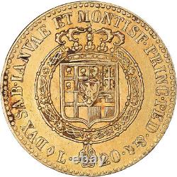 #849002 Coin, Italy, Victor-Emmanuel I, 20 Lire, 1816, Torino, AU, G, old