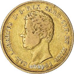 #849792 Coin, ITALIAN STATES, SARDINIA, Carlo Alberto, 20 Lire, 1841, Genoa, V