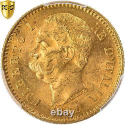 #868786 Coin, Italy, Umberto I, 20 Lire, 1881, Rome, PCGS, MS64, MS(64), Gold