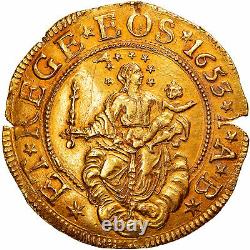 #877205 Coin, ITALIAN STATES, GENOA, 5 Doppie, 1653, Gold, KM100