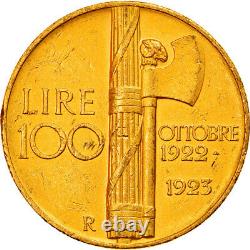 #878896 Coin, Italy, Vittorio Emanuele III, 100 Lire, 1923, Rome, Gold, KM65