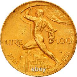 #878901 Coin, Italy, Vittorio Emanuele III, 100 Lire, 1925, Rome, Gold, KM66
