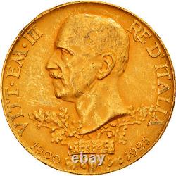 #878902 Coin, Italy, Vittorio Emanuele III, 100 Lire, 1925, Rome, Gold, KM66
