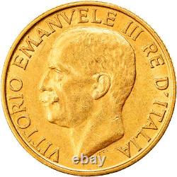 #878921 Coin, Italy, Vittorio Emanuele III, 20 Lire, 1923, Rome, AU, Go