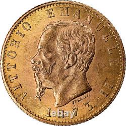 #891765 Coin, Italy, Vittorio Emanuele II, 20 Lire, 1873, Milan, MS, Go