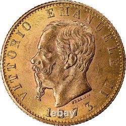 #891765 Coin, Italy, Vittorio Emanuele II, 20 Lire, 1873, Milan, MS, Gold