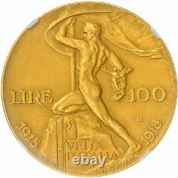 #899087 Coin, Italy, Vittorio Emanuele III, 100 Lire, 1925, Rome, NGC, PF62 MA
