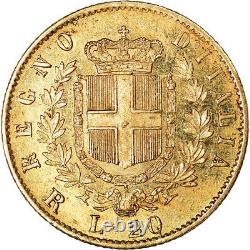#902007 Coin, Italy, Vittorio Emanuele II, 20 Lire, 1878, Rome, MS, Gold
