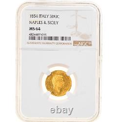 #906272 Coin, ITALIAN STATES, NAPLES, Ferdinando II, 3 Ducati, 1854, Naples, N