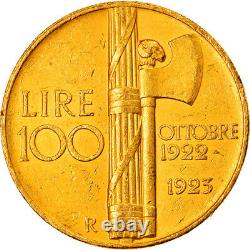 #906889 Coin, Italy, Vittorio Emanuele III, 100 Lire, 1923, Rome, Gold, KM65