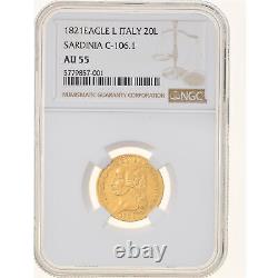 #908327 Coin, ITALIAN STATES, SARDINIA, Vittorio Emanuele I, 20 Lire, 1821, To