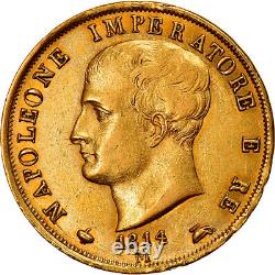 #908418 Coin, ITALIAN STATES, KINGDOM OF NAPOLEON, Napoleon I, 40 Lire, 1814