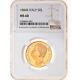 #970333 Coin, Italy, Umberto I, 50 Lire, 1884, Rome, NGC, MS60, MS(60-62), Gol