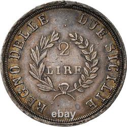 #970723 Coin, ITALIAN STATES, NAPLES, Joachim Murat, 2 Lire, 1813, AU, Sil, ve