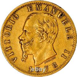 #971889 Coin, Italy, Vittorio Emanuele II, 20 Lire, 1878, Rome, EF, Gold