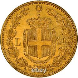 #972017 Coin, Italy, Umberto I, 20 Lire, 1882, Rome, MS(64), Gold, KM21