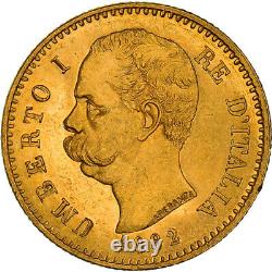 #972018 Coin, Italy, Umberto I, 20 Lire, 1882, Rome, MS, Gold, KM21