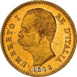 #972021 Coin, Italy, Umberto I, 20 Lire, 1882, Rome, MS(63), Gold, KM21