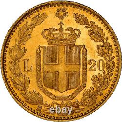 #972021 Coin, Italy, Umberto I, 20 Lire, 1882, Rome, MS, Gold, KM21