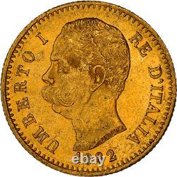 #972023 Coin, Italy, Umberto I, 20 Lire, 1882, Rome, MS(60-62), Gold, KM21