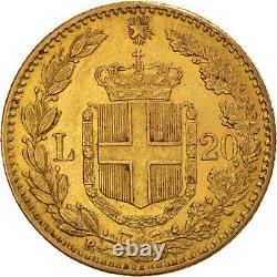 #972980 Coin, Italy, Umberto I, 20 Lire, 1882, Rome, AU(55-58), Gold, KM21