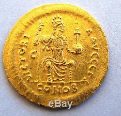 Ancient Byzantine Coin Justin Ii, 565-578 Ad Solidus Gold Coin