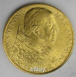 Authentic 1933 1934 Vatican City Jubilee 100 Lire. 900 Gold Coin 8.8 Grams Nice