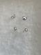 AUTHENTIC ROBERTO COIN 18K WHITE GOLD 0.2 CTW DIAMOND STUD EARRINGS-NEW In Pouch
