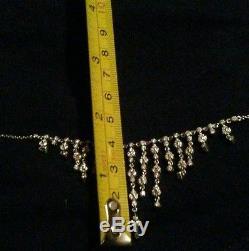 A Must Have 18k Classic Diamond Splayed Necklace By Roberto Coin Authentic