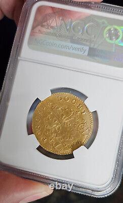 Alexander VII Doppia Doubloon gold coin Bologna 1656 Alessandro