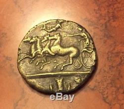 Ancient Greece Sicily Coin Part Gold Or Bronze Syracuse Dolphins Horses 100AD AD