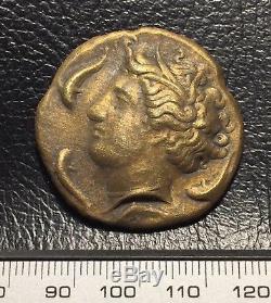 Ancient Rome Sicilian Syracuse Gold Coin 200BC Horses Dolphins Angel Dekadrachma