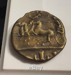 Ancient Rome Sicilian Syracuse Gold Coin 200BC Horses Dolphins Angel Dekadrachma