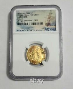 Association Shipwreck Gold Zecchino Holed Treasure Coin by shipwreckcoins. Com