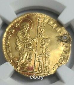 Association Shipwreck Gold Zecchino Holed Treasure Coin by shipwreckcoins. Com