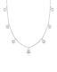 Authentic18kt WHITE Gold Diamond 0.33 ct Dangle Station Necklace by Roberto Coin